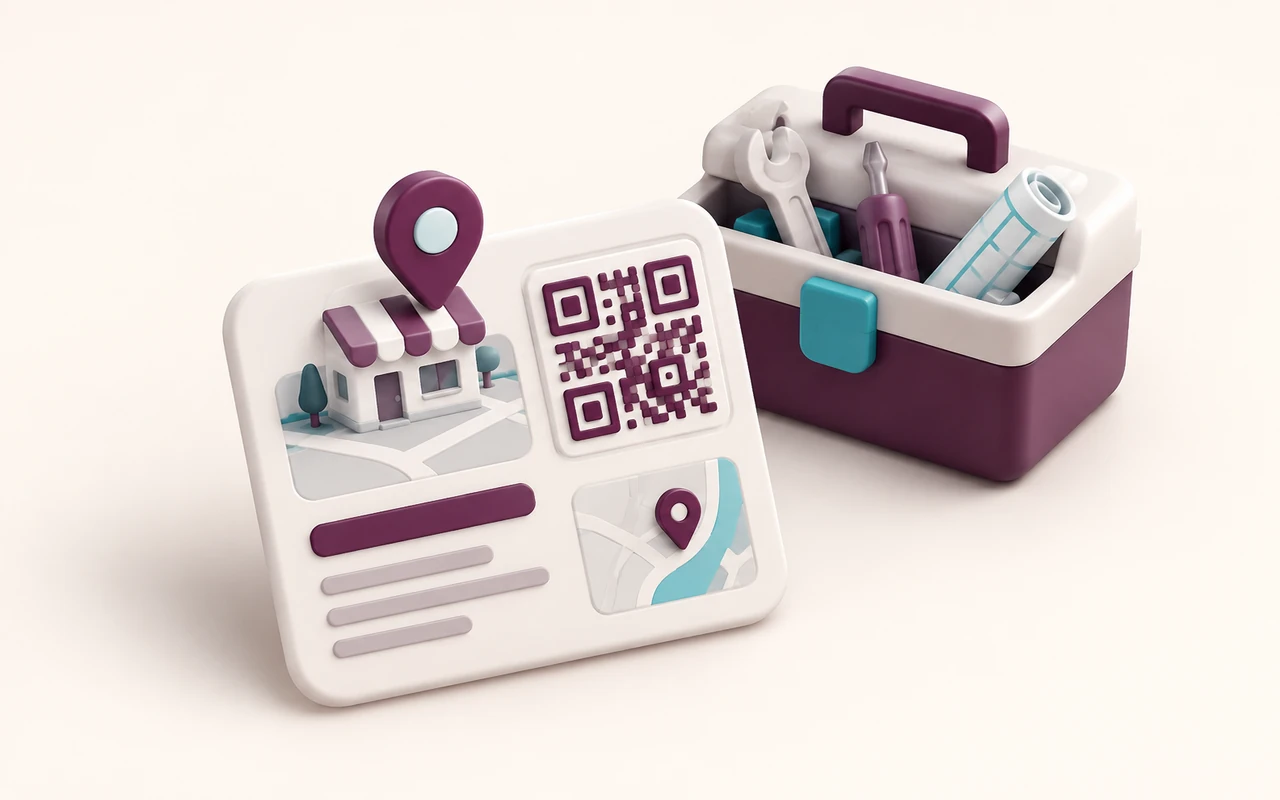 ساخت QR لوکیشن کسبوکار