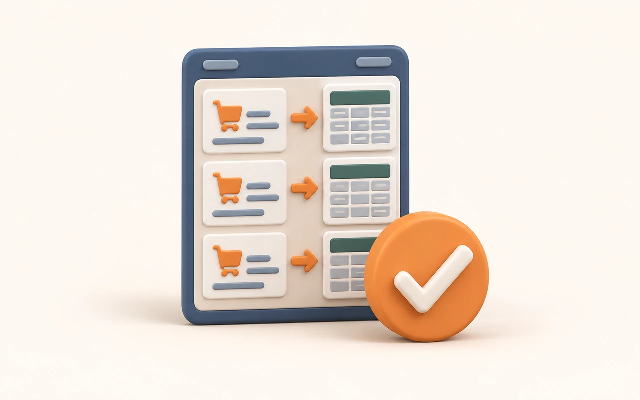 تبدیل سفارش‌ها به Excel